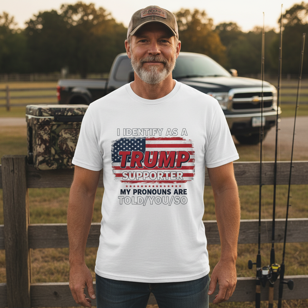 Trump Supporter T-Shirt - My Pronouns Are Told/You/So